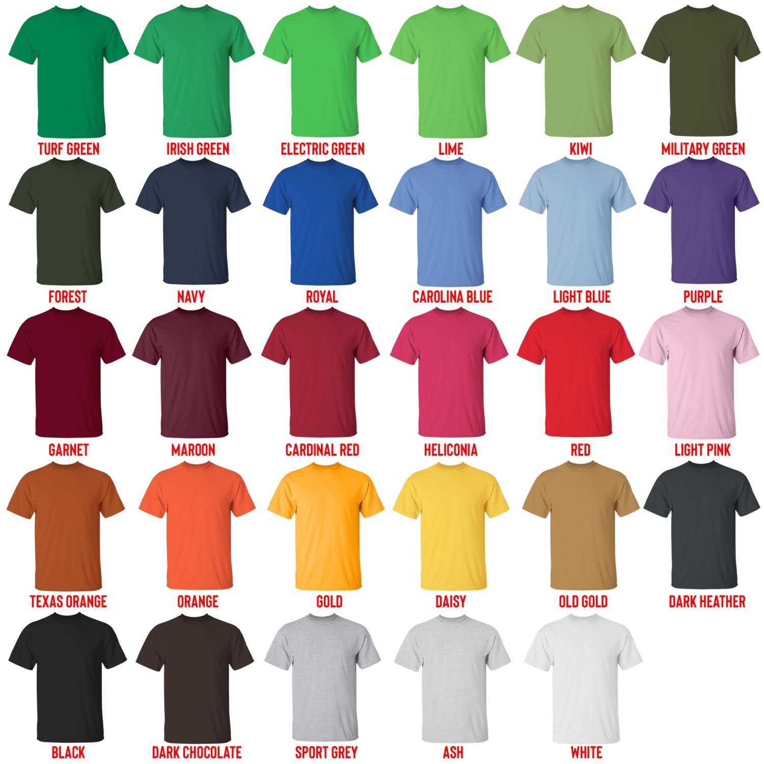 t shirt color chart - Conan Gray Merch
