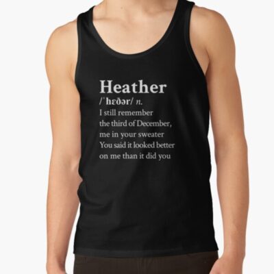 Lyrics Heather By Conan Gray Tank Top