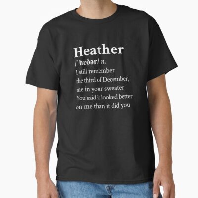 Lyrics Heather By Conan Gray T-shirt
