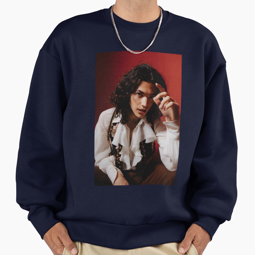 Conan Gray Vintage Romantic Portrait In Red Glow Sweatshirt - Image 5