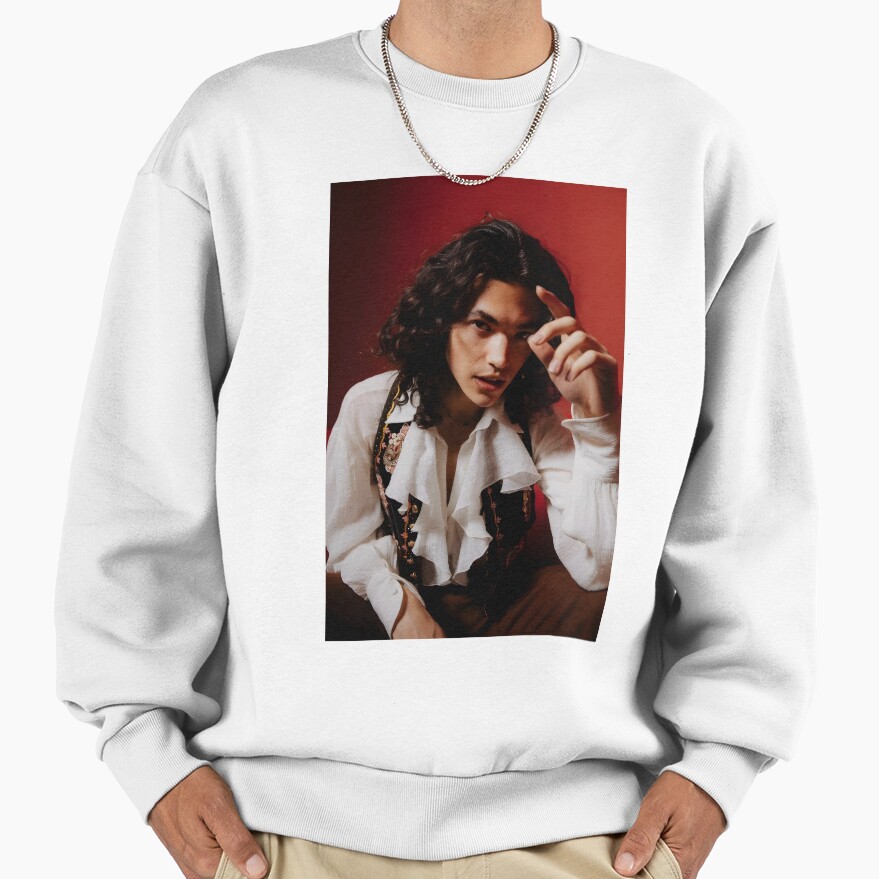 Conan Gray Vintage Romantic Portrait In Red Glow Sweatshirt - Image 2