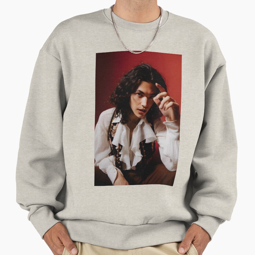 Conan Gray Vintage Romantic Portrait In Red Glow Sweatshirt - Image 3