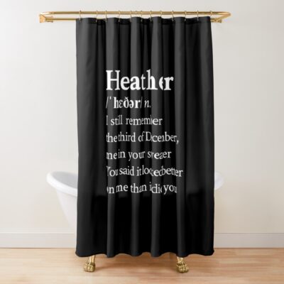 Lyrics Heather By Conan Gray Black Shower Curtain